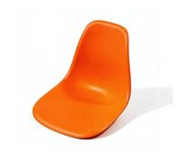 Gtzly Banc Extérieur Multicolore, Siège sans Pieds en Plastique pour Attente et Enregistrement, Chaises de Réception pour Salon, Barbier, Aéroport, Hall de Banque(Orange)