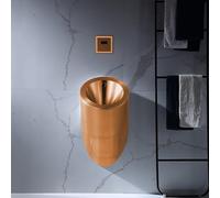 Gtzly Urinoirs Automatiques à Capteur pour Hommes, Anti-débordement, Urinoir Suspendu en Acier Inoxydable, avec Chasse d'eau Intelligente pour Sanitaires Commerciaux(Metallic)