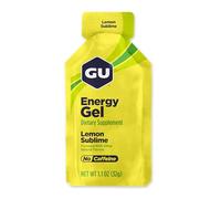 GU ENERGY GEL - Citron - Boîte de 24 gels - Gel énergétique - Sodium - BCAA - Idéal pendant l'effort 100Kcal