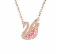 Gu Feng Zircon rose cygne blanc pendentif collier de mode clavicule chaîne