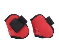 Gu¿ºtres De Protection Pour Tendons De Cheval, Prot¿¿Ge-Boulets, Coque En Pu, Rouge, Taille L
