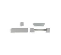 GU Uni-Jet K-18677-00-*-* Lot de capuchons gauche/droite blanc/argenté/marron (blanc, droite)