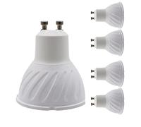 GU10 LED Ampoules 5W 480 LM 3000K Blanc Chaud, Remplacement Pour Ampoules HalogèNes 48W, Angle De Faisceau 120° Led GU10 à éConomie D'éNergie, AC 220V-240V Non Dimmable Réflecteur Spotlight (5 pièces)