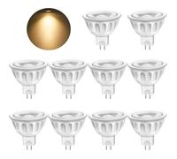 GU5.3 MR16 LED Ampoule 5W, Blanc Chaud 3000K LED Lampe Bulb, 12V LED Spot, L'angle d'émission de 35°, Non Dimmable, Lot de 10