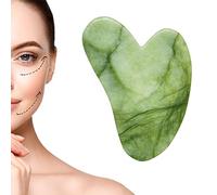 gua sha, Gua Sha en jade naturel, Gua Sha Du Visage En Forme De CœUr, outil de grattage pour les soins de la peau du visage, adapté à la relaxation du visage, au lifting de la peau