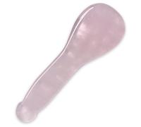 Gua Sha Jade Stone, outil Gua Sha Rose Quartz pour le visage, mâchoire mâchoire, masseur de soins de la peau en forme de cuillère de 4 pouces pour votre routine de soins de la peau