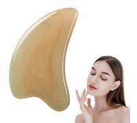 Gua Sha Lot de 4 outils faciaux en résine imitation corne de bœuf