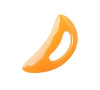 Gua Sha Outil de massage visage cou corps jaune 20,1 x 8,4 cm | Planche à gratter extra large en résine avec une poignée facile à prendre en main pour une relaxation complète du corps
