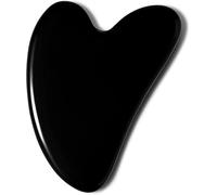 Gua Sha - Outils pour le visage - Outil Guasha noir - Pierre de jade Gua Sha pour soins du visage et du corps - Réduit les gonflements - Cadeaux festifs