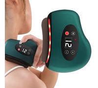 Gua Sha Pieds Chauffant - Pierre De Bian 9.5x8x2.5cm | Mini Masseur Sans Fil | Grattoir Musculaire Jambes Pour Tissu Profond Fatigue Récupération Sportive Semelles Dos Épaule