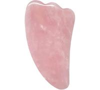Gua Sha Stein, Gua Sha Scraper Board Rose Quartz Visage Mince Masseur Pierre Naturelle Guasha Board Jade Roller Crystal Facial Scraper Set(Pink)