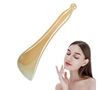 Gua Sha Stone - Natural Jade 13cm, Facial Tool, Smooth Ergonomic Design | Massage Scraper, Skin Care Device For Face, Neck, Eyes, Relaxation, Self Care, Beauty Routine, Spa, Home Use