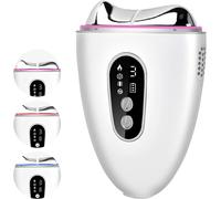 Gua Sha Visage, 4 Modes en 1 Sculpteur Facial EMS avec Chaleur Froid Led Écran, Appareil Massage Visage avec 3 Vibrations Rouge Bleu Violet, Guasha Masseur Appareil Visage Anti Rides Lifting