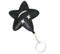 Guaber 1. Elegant PU Leather Keychain Heart Coeur Face Léger Pendre Pendre Pour Les Clés Backpacks Cadeaux De Voyage Accessoire Accessoire Course Clés À La Mode Pour Une Utilisation Quotidienne