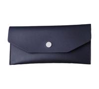 Guaber 1. Portefeuille multifonction en cuir PU de grande capacité pour le budget du bureau et les cartes de voyage, Noir