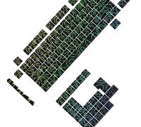 Guaber 1. Touches topographiques à impression latérale dégradée de 133 touches Design Contour 4.0 et rétroéclairé anti-décoloration pour claviers mécaniques, claviers mécaniques, dégradés