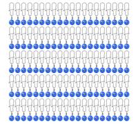 Guaber 100 Pièces De Flotteurs Pêche Arrêts Connecteurs Haricots Spatiaux Glissières Coulées Émerillons Roulants Fourniture D'émerillons Roulants Durables Matériel D'approvisionnement