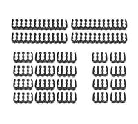 Guaber 24 Pièces Câble Peigne Réglage De 24 Broches X 4 8-12 6-8 pour 3 Mm Jusqu'à 3 4 Mm / 0 13 Pouce Peigne De Câble PP Blanc Blanc