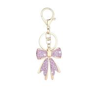 Guaber 3. Penaire En Alliage Étincelant Avec Cristaux Charme De Élégant Pour Son Anniversaire Bowknot Keychain Pour Les Clés