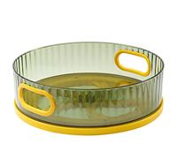 Guaber 360 Rackage À Épices Rotatif Porte-boîte De Cuisine Plateau Rangement Cuisine Pour Le Comptoir Du Tiroir D'armoire Avec Poignée Portable Organisateur Rack À Épices Rotatives Pour L'armoire