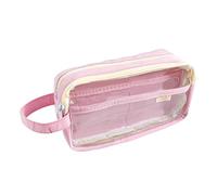 Guaber À Crayon Double Caler De Capacité Case Styles Double Couche avec Deux Compartiments pour Scolarisation D'école Adolescents Adolescents Sachets
