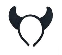 Guaber Bandeau Oreilles De Diable Drôles Bandeaux Pour Fête D'Halloween Adultes Femmes Cerceaux Turban Nœud Croisé Avec Tissu Enveloppé Accessoires Cheveux Filles Rayures