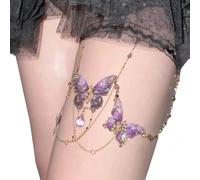Guaber Bijoux De La Cheville En Avec Des Liens Chaîne Réglables Pour Les Fêtes Ou Les Bijoux Corps En Dentelle Gothique Du Soir