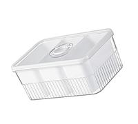Guaber Boîte de rangement multifonction pour cuisine avec compartiments séparés - Étui transparent pour collations, séchage des aliments et thés