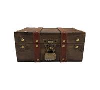 Guaber Boîte En Bois Décorative Coffre À Bijoux Verrouillable Avec Serrure Pour Bijoux KeepSakes Rangement Conteneur Photographie Props Decorative Wooden Keepsakes Coffre