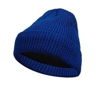 Guaber Bonnet tricoté réfléchissant pour les aventures nocturnes multi-usage Tête de mort tendance sans bord pour porter la nuit quotidienne, bleu marine, Taille unique