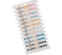 Guaber Bracelets Réglables À Thème De Fait La Main 12pcs Mélange des Perles De en Bois Alliage pour Les Bracelets D'amitié Empilage Unisexe