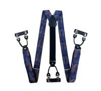 Guaber Bretelles ergonomiques en forme de Y pour homme avec crochet facile à clipser - Élastique réglable pour événement formel, R10, taille unique