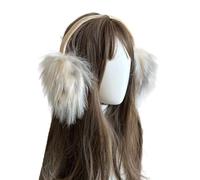 Guaber Cache-oreilles En Fourrure Pour Femmes Et Filles Protecteurs Par Temps Froid Coupe-vent En Peluche Pour Adolescents Cache-oreilles Chauds D'hiver
