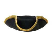 Guaber Chapeau de capitaine pirate pour femme et homme unisexe pour Halloween, costume tricorne, cosplay, spectacles sur scène, chapeau cocked pour tous les âges