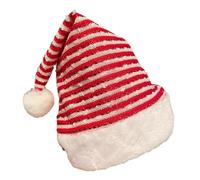 Guaber Chapeau de Père Noël unisexe à paillettes rouges et blanches pour adultes et adolescents pour festival, vacances, fête, cadeau pour maman et papa, pour femme, adultes, enfants, hommes, petit