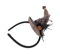 Guaber Chapeau de sorcière d'Halloween - Serre-tête festif - Coiffe de cosplay - Bandeau de fête pour enfants et femmes