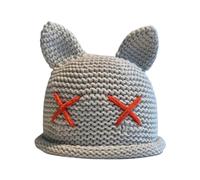 Guaber Chapeau d'hiver chaud tissé à la main pour adolescentes filles femmes Street Snap chaud oreilles décontracté, b, Taille unique