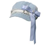 Guaber Chapeau pour filles et adolescentes, casquettes de baseball mignonnes avec nœud décalcomanies pour femmes, adolescentes, printemps, chapeau japonais résistant au soleil, chapeaux pour femmes