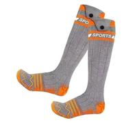 Guaber Chaussettes chauffantes avec batterie 5000 mAh contrôle par application rechargeable température réglable bas en coton pour l'extérieur