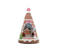 Guaber Christmas Tree Figurine Music Box avec Train en Résine De Boîte De Musique LED Light for Men Women Andil Birthday Present Holiday Rotation Chansons