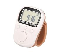 Guaber Compteur manuel LCD rechargeable à 6 chiffres avec 7 canaux de gestion de tâches multiples et anneaux en silicone réglables