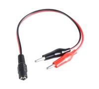 Guaber Connecteurs CC 5,5 x 2,1 mm vers 2 pinces crocodiles câble d'alimentation pour routeurs LED ventilateurs haut-parleurs 26 cm prend en charge 1 V 36 V