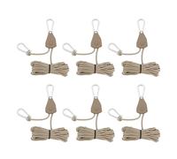 Guaber Cordon Ajusté Tente Suspendue Cultivez des Poulie Corde Clip Cintres À Cliquet Installations Rapides Poulie Crochet Camping Arrêt Boucle Réfléchissant Guyline Tente