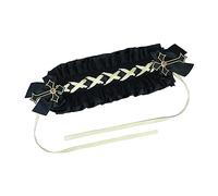 Guaber Cosplay Party Lace Headband Sweet Girl Anime Maid Hairband With Ribbon & Hairpins Female Girls Hair Styling Accessories Halloween Bow Hairband