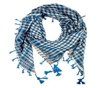 Guaber Écharpe arabe tendance pour adulte, usage quotidien, vacances, bureau, polyvalence, comme châle, keffieh, foulard, musulmans, désert, Keffiyeh, bleu, taille unique