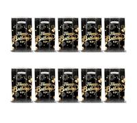 Guaber Elegant Black Gold Brilliant Brilliants À Motifs Papier Paper Cups Couvoirs Utiliser Une Seule Seule Utilisation pour Célébration pour La Célébration De La Fête