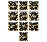 Guaber Elegant Black Gold Brilliant Brilliants À Motifs Papier Paper Cups Couvoirs Utiliser Une Seule Seule Utilisation pour Célébration pour La Célébration De La Fête