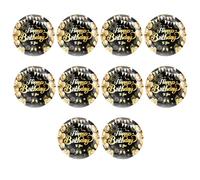 Guaber Elegant Black Gold Brilliant Brilliants À Motifs Papier Paper Cups Couvoirs Utiliser Une Seule Seule Utilisation pour Célébration pour La Célébration De La Fête