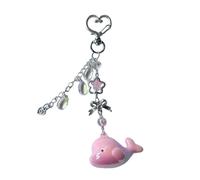 Guaber Élégant pendentif en forme de baleine en forme de cœur polyvalent à utiliser comme breloque de sac ou support fabriqué à partir de matériaux en alliage sûr pour démarrer une conversation de