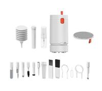 Guaber Ensemble complet de 21 pièces de nettoyage électronique avec brosse électrique, aspirateur de bureau pour téléphones, tablettes, ordinateurs
